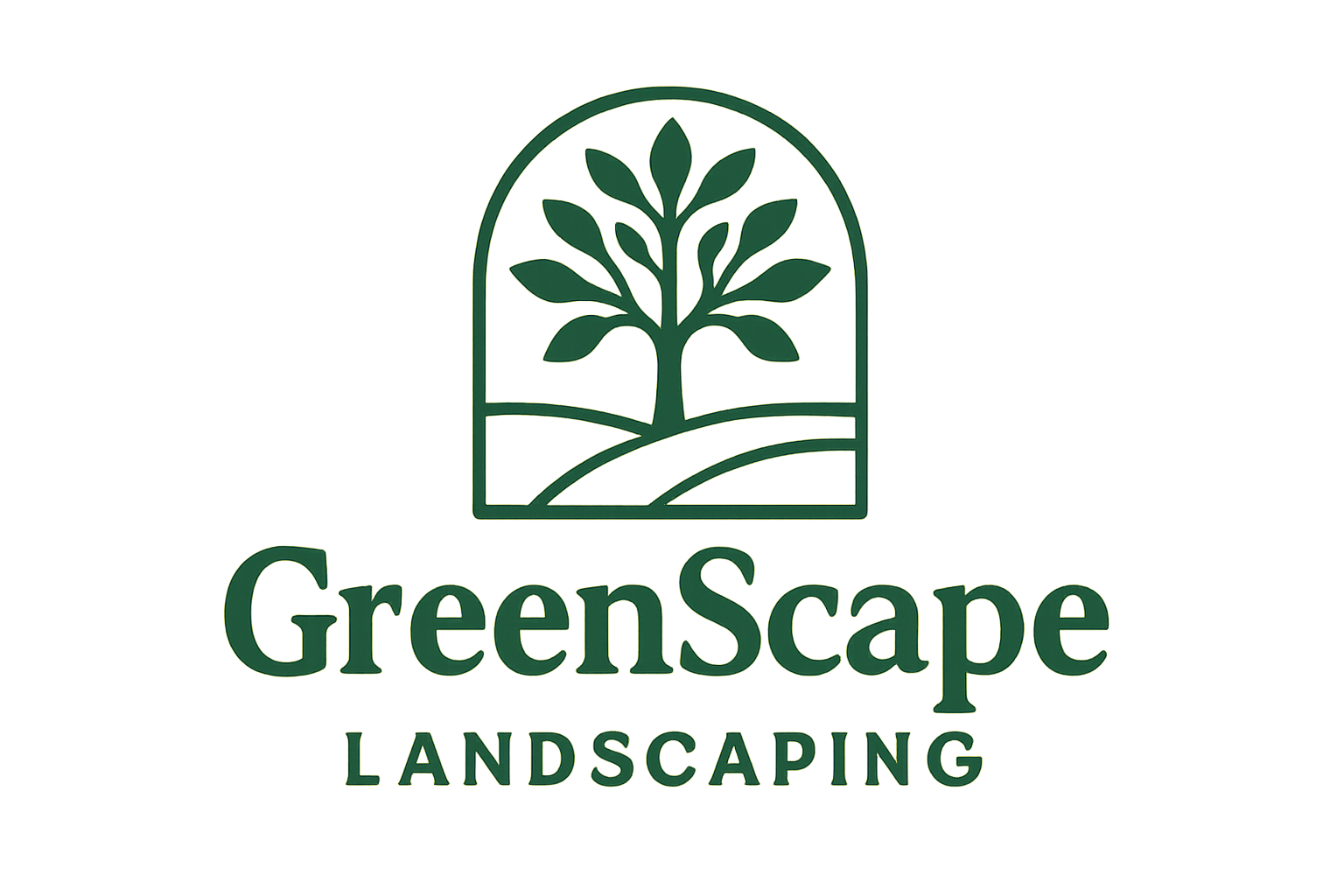 GreenScape Landscaping Logo